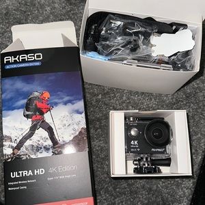 Akaso New 4k action camera (underwater, hiking & biking)